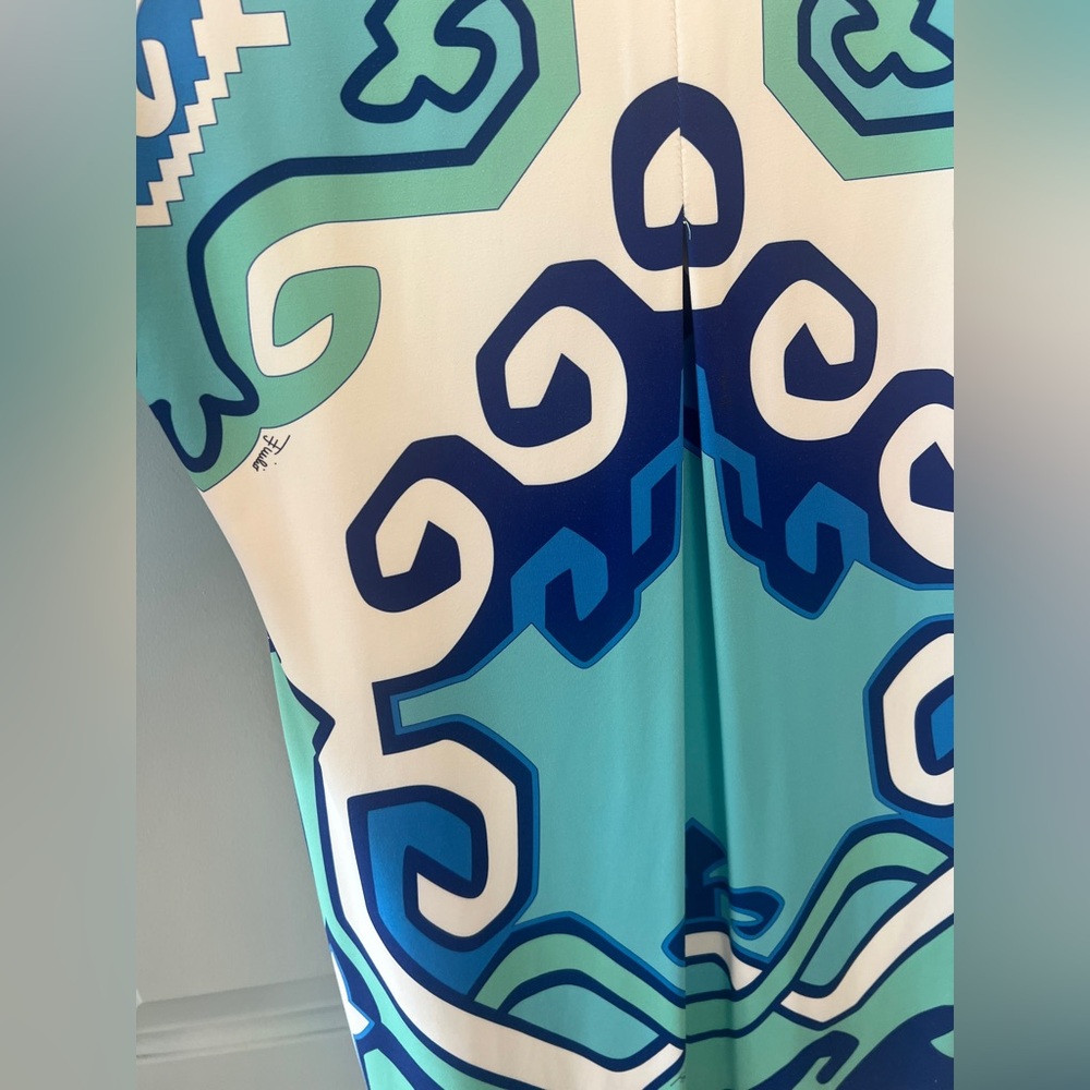 Vintage Emilio Pucci Logo Graphic Dress Women’s EU size 42 - Picture 9 of 10